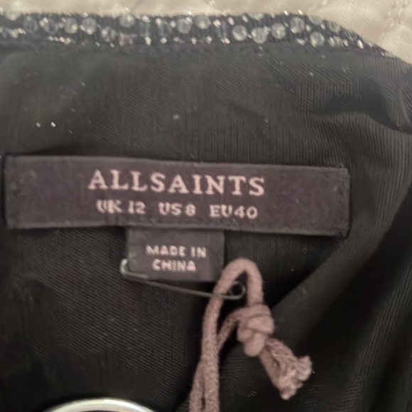 Brand new ALLSAINTS  Wrap Front Sleeveless Sheath Dress - Picture 16 of 16
